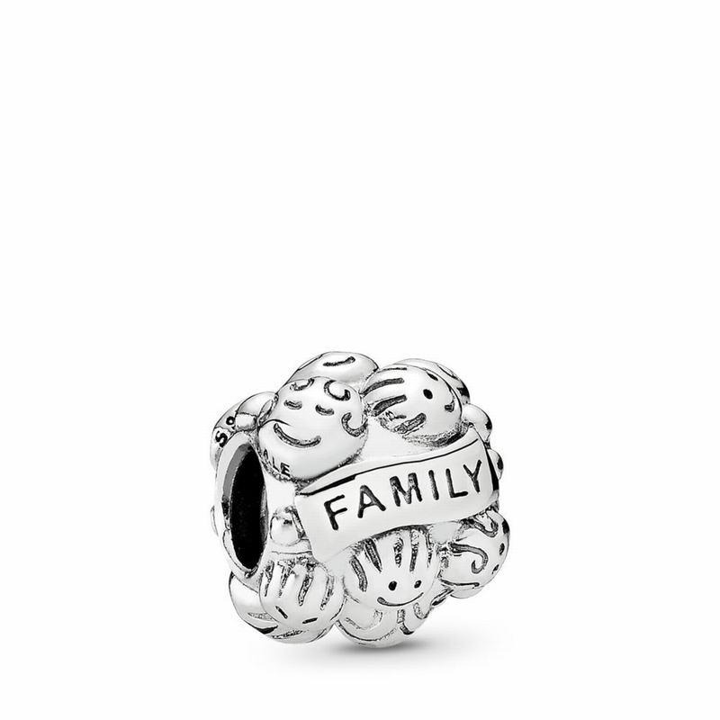 Pandora Love & Family Charm - Sterling Silver - Canada | QE8734QD